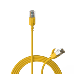 PROCAB CSD560Y/0,3 Kabel sieciowy Slimline - CAT6A RJ45 - RJ45 U/UTP Wersja żółta - 0,3 ma