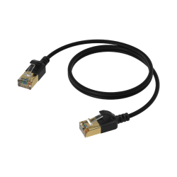 PROCAB CSD570B/5 Kabel sieciowy Slimline - CAT7 RJ45 U/FTP wersja czarna - 5 metrów
