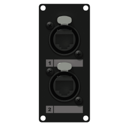 Panel z 2 etherCON CAYMON CASY168/B