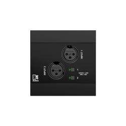 Panel ścienny AUDAC NWP220/B, 2x XLR + BT czarny